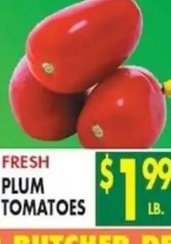Compare Foods Fresh plum tomatoes offer