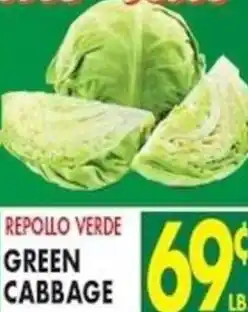 Compare Foods Green Cabbage offer