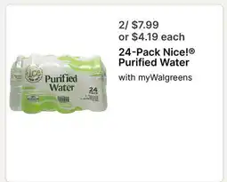 Walgreens 24-Pack Nicel Purified Water offer