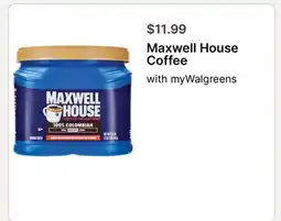 Walgreens Maxwell House Coffee offer