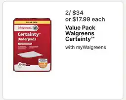 Walgreens Value Pack Walgreens Certainty offer