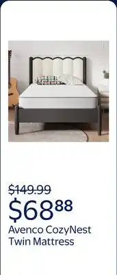Walmart Avenco CozyNest 6 Twin Size Medium Supportive Innerspring Mattress offer