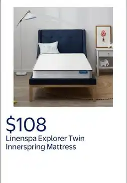 Walmart Linenspa Explorer 6 Firm Tight Top Innerspring Mattress, Twin offer