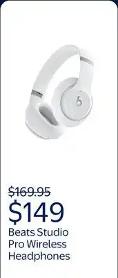 Walmart Beats Studio Pro Wireless Headphones - Matte White offer