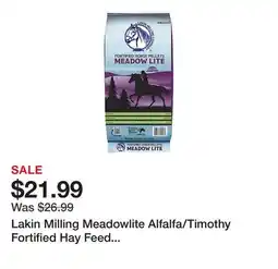 Tractor Supply Company Lakin Milling Meadowlite Alfalfa/Timothy Fortified Hay Feed Pellets, 80 lb offer