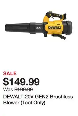 Tractor Supply Company DEWALT 20V GEN2 Brushless Blower (Tool Only) offer