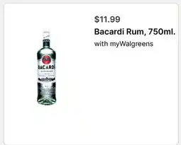 Walgreens Bacardi Rum offer