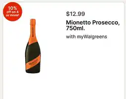 Walgreens Mionetto Prosecco, 750ml offer