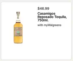 Walgreens Casamigos Reposado Tequila, 750ml offer