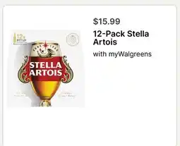 Walgreens 12-Pack Stella Artois offer