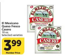Vons El Mexicano Queso Fresco Casero offer