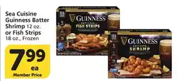 Albertsons Sea Cuisine Guinness Batter Shrimp 12 oz. or Fish Strips 18 oz offer