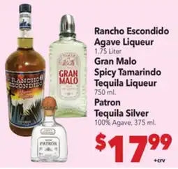 Vallarta Supermarkets Rancho Escondido Agave Liqueur offer