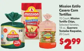 Vallarta Supermarkets Mission Estilo Casero Corn Tortillas offer