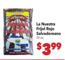 Vallarta Supermarkets La Nuestra Frijol Rojo Salvadoreano offer