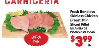 Vallarta Supermarkets Fresh Boneless Skinless Chicken Breast Thin Sliced Fillet / MILANESA DE PECHUGA DE POLLO offer