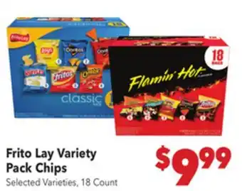 Vallarta Supermarkets Frito Lay Variety Pack Chips offer