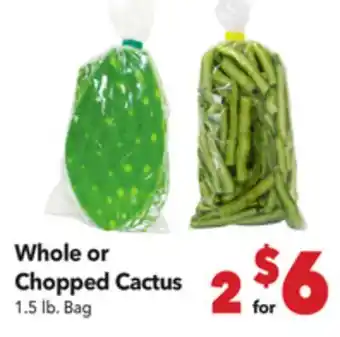 Vallarta Supermarkets Whole or Chopped Cactus offer