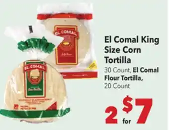 Vallarta Supermarkets El Comal King Size Corn Tortilla offer