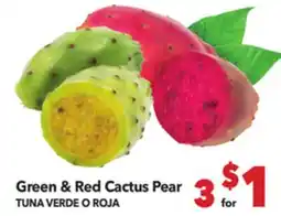 Vallarta Supermarkets Green & Red Cactus Pear/TUNA VERDE O ROJA offer