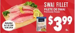 Vallarta Supermarkets SWAI FILLET / FILETE DE SWAI offer