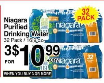 Superior Grocers Niagara Purified Drinking Water offer
