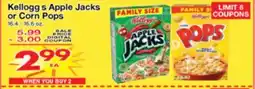 Superior Grocers Kellogg's Apple Jacks or Corn Pops offer