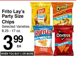 Superior Grocers Frito Lay's Party Size Chips offer