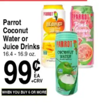 Superior Grocers Parrot Coconut Water or Juice Drinks offer