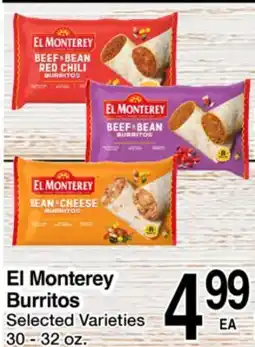 Superior Grocers El Monterey Burritos offer