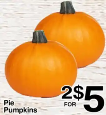 Superior Grocers Pie Pumpkins offer