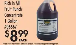 Smart & Final Rich in All Fruit Punch Concentrate offer