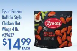 Smart & Final Tyson Frozen Buffalo Style Chicken Hot Wings 4 lb offer