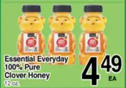 Superior Grocers Essential Everyday 100% Pure Clover Honey offer