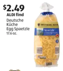 Aldi ALDI find Deutsche Küche Egg Spaetzle offer