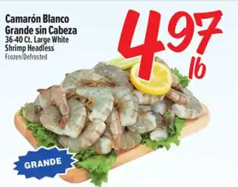 El Super Fresh Camarón Blanco Grande sin Cabeza offer