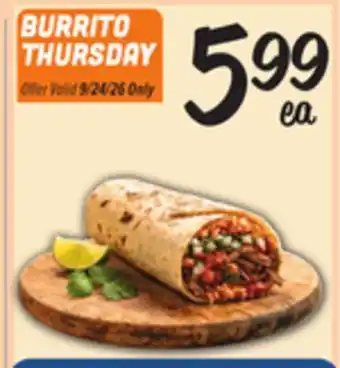 El Super Fresh BURRITO THURSDAY offer
