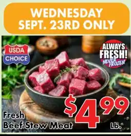 Valley Marketplace Fresh Beef Stew Meat offer