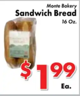 Valley Marketplace Monte Bakery Sandwich Bread offer