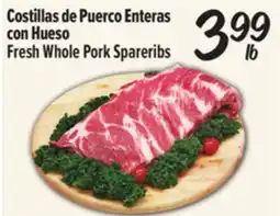 El Super Costillas de Puerco Enteras con Hueso / Fresh Whole Pork Spareribs offer