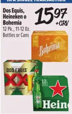 El Super Dos Equis, Heineken o Bohemia offer