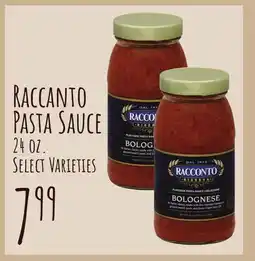 Jewel-Osco Raccanto Pasta Sauce offer