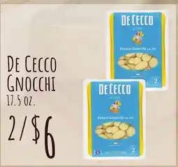 Jewel-Osco De Cecco Gnocchi offer