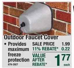 Menards Outdoor Faucet Cover offer