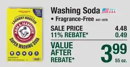 Menards ARM & HAMMER Washing Soda offer