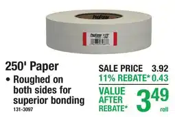 Menards 250' Paper offer