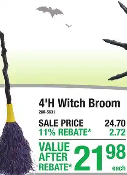 Menards 4'H Witch Broom offer