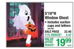 Menards 5'10H Window Ghost offer