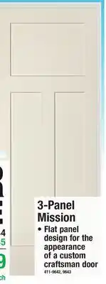 Menards Mastercraft 3-Panel Mission Prehung Interior Door offer