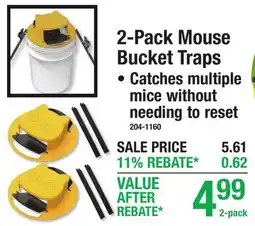 Menards 2-Pack Mouse Bucket Traps offer